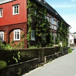 Ansicht mit Umgebindehaus in Hinterhermsdorf. / Foto: Archiv Nationalparkverwaltung
