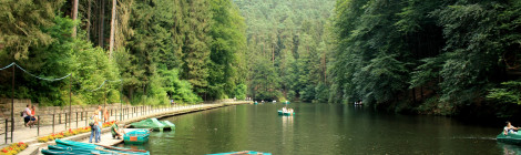 Boote auf dem Amselsee