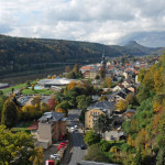 Blick über Bad Schandau und Lilienstein