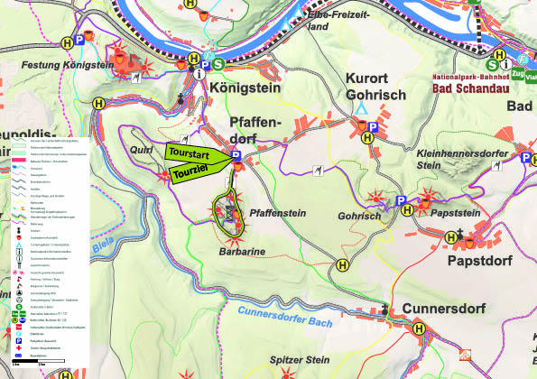 Karte Pfaffensteintour