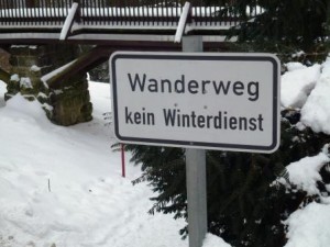 Auf Wald- und Wanderwegen der Sächsischen Schweiz findet kein Winterdienst statt. Auch die Basteibrücke gehört dazu. / Foto: Archiv Nationalparkverwaltung Hanspeter Mayr