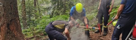 Správy národních parků České a Saské Švýcarsko děkují hasičům a apelují na dodržování zákazu rozdělávání ohňů